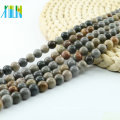 L-0075 Good Polished American Picture Jasper Natural Smooth Gemstone Beads Strand Bulk Supplies Beads for Jewelry Creation